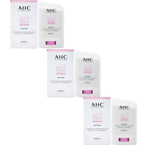 AHC 핑크 선스틱22g x3개 에이에이치씨 마스터즈 <b>하이퍼</b> 마일드 리페어 온가족용