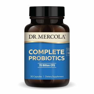 <b>Dr. Mercola</b> Complete Probiotics - 700억 CFU -  소화 및 장 건강 지원 - 10가지 균주 특징 - 선반 <b>안정</b>