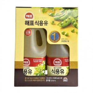 패션플러스 인기] 해표 식용유 선물세트 1.9L X 2입 명절 집들이 선물용