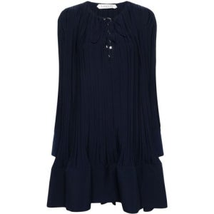 랑방 해외배송  24FW 랑방 미디 원피스 RWDR00085904A24776 BLUE