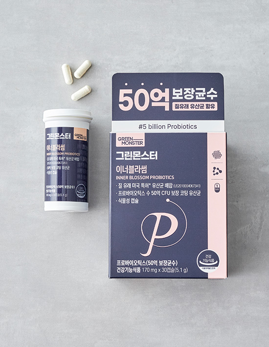 [그린몬스터] 질 유래 유산균 이너블러썸 (30일분)