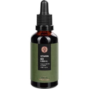 B0DXFCKFRV <b>VItabaum 비타민 D3</b> 5000 IU - 고용량 뼈 및 체계 지원 50ml 높은 이용률 MCT 오일에 용해