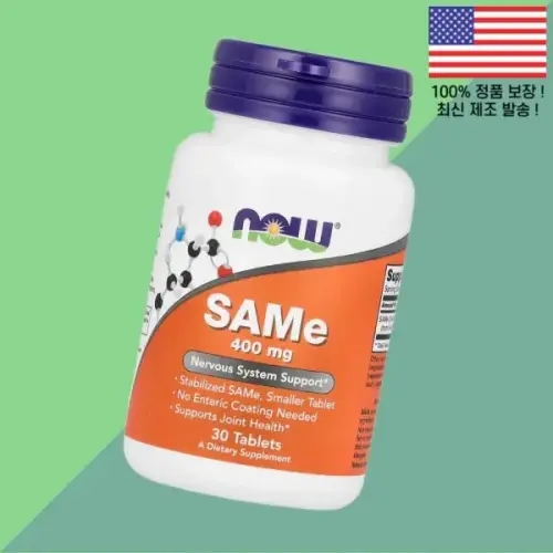 나우푸드 SAMe <b>아데노실 메티오닌</b> 400mg 30정 30 Tablets