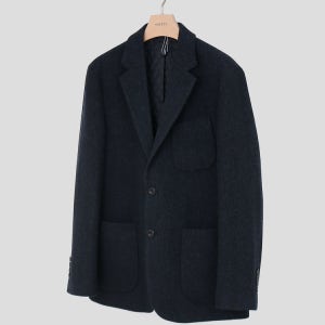 [헤지스 남성] [LF몰 단독] 네이비 트위드 헤링본 울 자켓 HZJA5D403N3