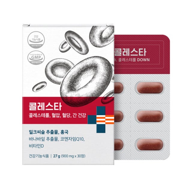 나우<b>케어</b> 콜레스타 900mg x 30정, 1개
