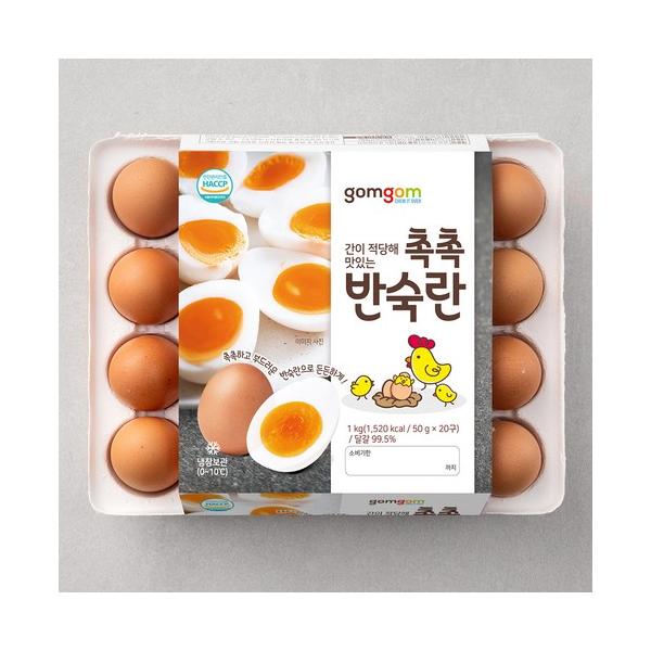 곰곰 촉촉 반숙란 (냉장), 30구, 1개 (11,400원) (로켓프레쉬)