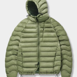 [디미트리블랙] VLAD 라이트 쉘 경량 다운 자켓_후디드 카키 VBE7HH02KK