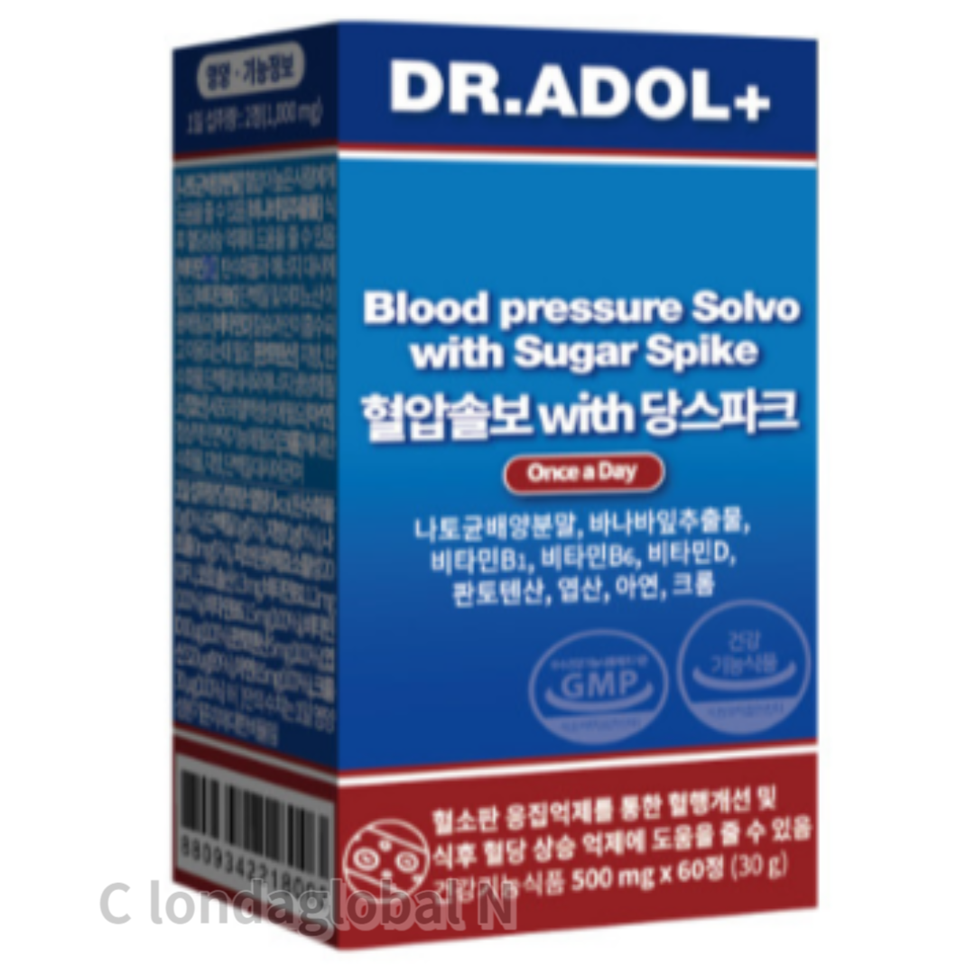 닥터아돌 혈압솔보 with 당스파크 500mg x 60정, 1개
