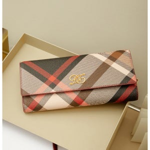 [닥스 액세서리 여성] 닥스 레드 로고장식 가죽 장지갑 WCWA4F701R2