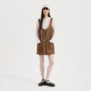 [럭키슈에뜨] Fake Suede Mini Dress LFDAW25250BRX