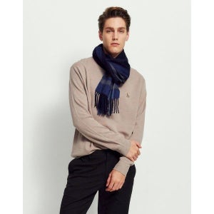 닥스 액세서리 남성 라인배색 캐시미어 머플러 WBMU4F309N2