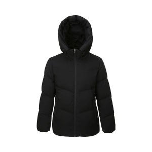 [마운티아]  여성 리사 방풍 덕다운 A라인 하프 패딩 자켓 블랙 1MQJDW1509