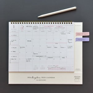 플레픽 2026 롱텀 프레스 캘린더 (올인원 생산성 달력)