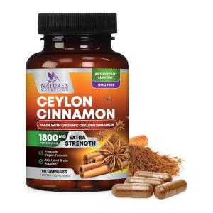 Natures Nutrition <b>네이처 뉴트리션</b> 실론 시나몬 1800mg 60정 1개