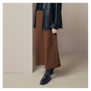 [JJ지고트] (JJ지고트) 스웨이드 스판 A라인 스커트 GRAP0SKP11