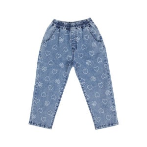 [롯데백화점] 벨리타앤보이즈 BB하트올오버 데님팬츠 BK5SJP12BL LE1220187948