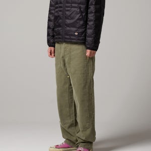 [디키즈] 캔버스 더블니 트러커 루즈핏 팬츠 Military Gray DK0A88DSMGR