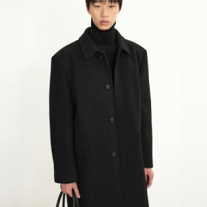 [티엔지티] Wool Blended Balmacaan Coat (Black) TNCO5F100BK TNCO5F100BK