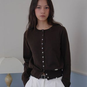 [드헤베] Signiture Pearl Button Cardigan [5color]