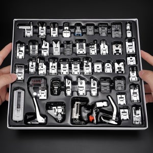 48개 헤머/에저 풋 세트, 브로더, , 싱어, 자노메, 엘나, 뉴홈, 심플리시티 등 다양한 홈 재봉용 다기능 액세서리