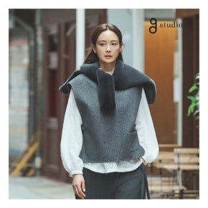지스튜디오 25FW 레이스 니팅 블라우스 940780
