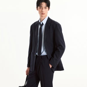 [TNGT] (TNGT) Wool Blended Comfort Jacket Dark Navy TNJA5F100N2