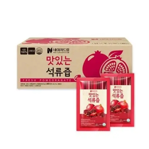 | <b>네이처드림</b> | 맛있는 석류즙 100포(실속포장) <b>피부</b>미용 여성건강 갱년기 콜라겐 비타민