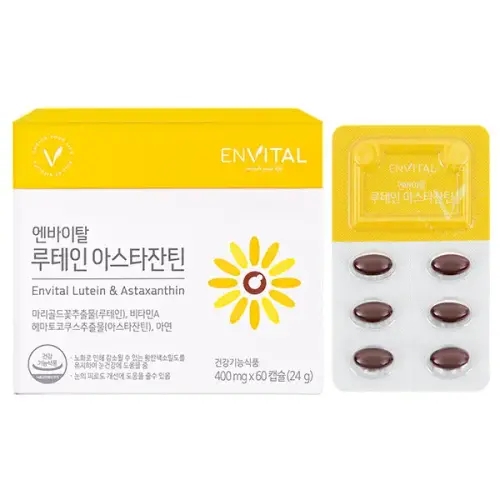 <b>엔바이탈</b> 루테인 <b>아스타잔틴</b> 400mg X 60캡슐