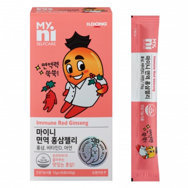 일동제약 마이니 <b>면역 홍삼젤리</b> 30박스(고급 어린이 영양제) <b>15g</b>