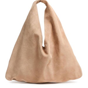 더로우 스웨이드 스몰 빈들 백 Small Bindle bag in suede ROW878UHBEIZZZZZ00 136049443