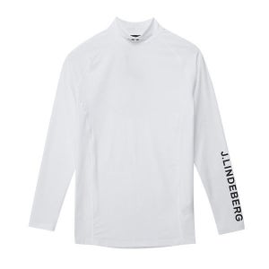 제이린드버그 남성 하이넥 슬림핏 티셔츠 GMJT06334 0000 아엘로 소프트 컴프레션 탑 골프 긴팔티 144702101