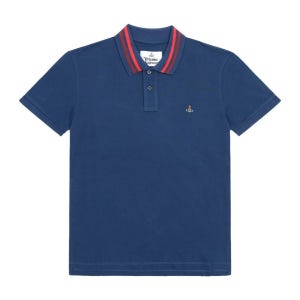 비비안웨스트우드 ORB 클래식 폴로 티셔츠 블루 2H01000I J0009 K419 오브 로고 남성 반팔티 144731832