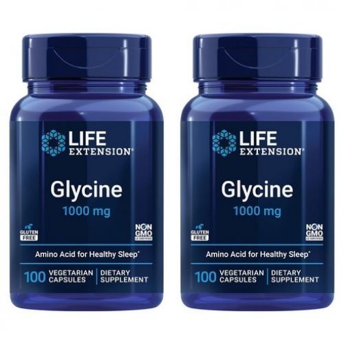 라이프익스텐션 글리신 1000mg 베지테리안 캡슐, 100정, 2개
