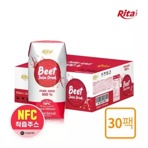 리타 비트즙 NFC 착즙주스 원액 200mlx30팩