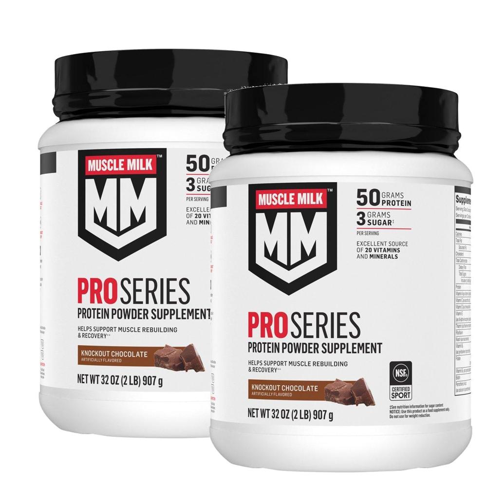 머슬밀크 프로 시리즈 50g 프로틴 파우더 녹아웃 초콜릿맛 Muscle Milk ProSeries Protein Powder  2개