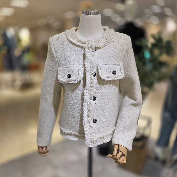 <b>파파야</b> 라운드넥부클트위드자켓 PNPRJK002D