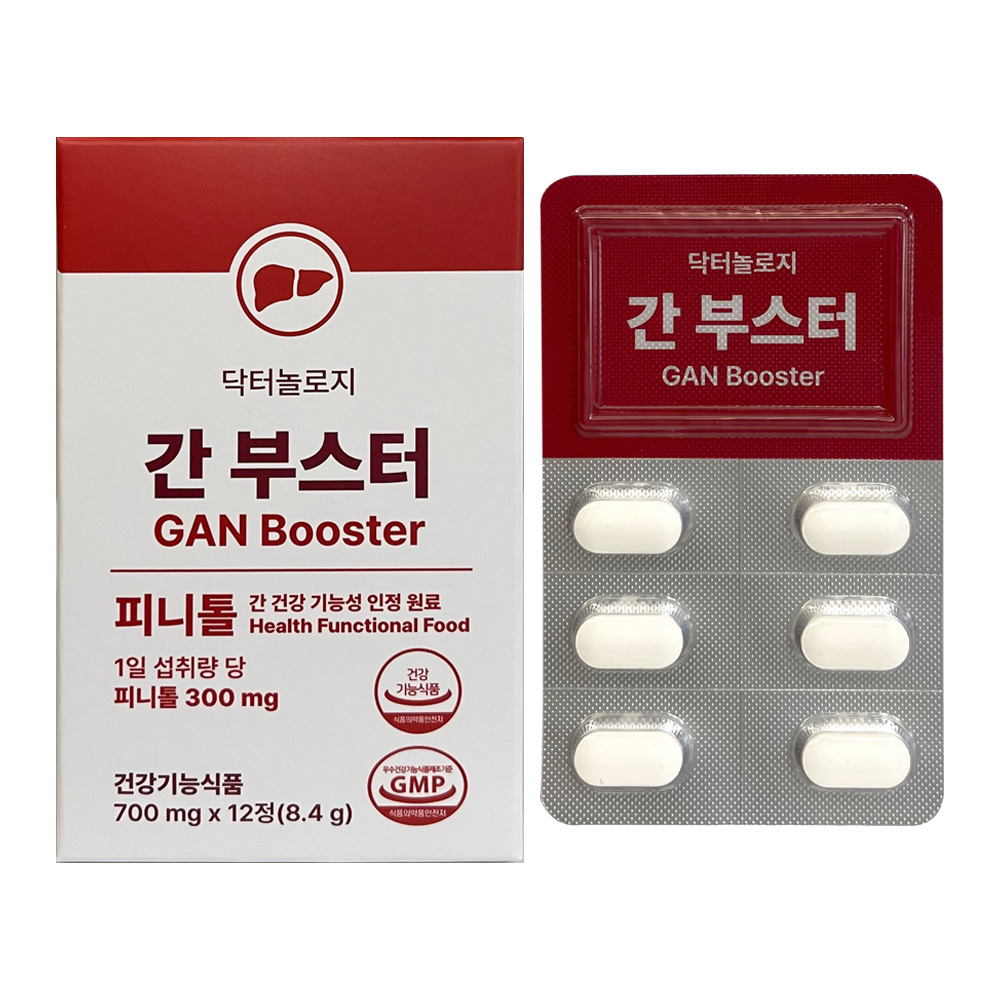 닥터놀로지 간부스터 <b>피니톨</b> 700mg x 12정, 2개