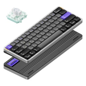 누피 Nuphy Air60 He 자석축 기계식키보드 래피드 트리거 게이밍 스페이스 실버, 자석축(제이드)