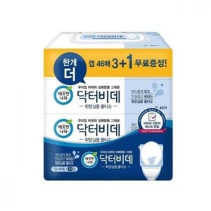 깨끗한나라 닥터비데 물티슈 46매x4개입 사무용픔 생활용품 각티슈 물휴지 롤휴지 화장지