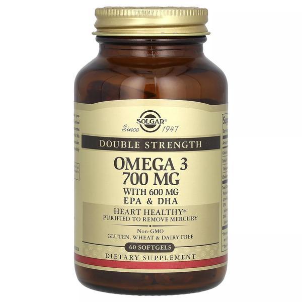 솔가 <b>오메가3</b> 더블 스트렝스 <b>700</b><b>mg</b> 소프트젤 60정 <b>해외</b> 416730