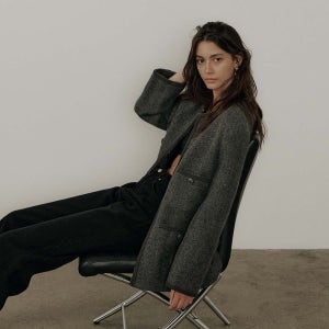 [더릴] [6th] Breeze Tweed Jacket_Charcoal