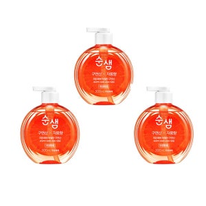 순샘 주방세제 구연산 x 자몽향 500ml 3개입 세제 주방잡화 청결 깨끗