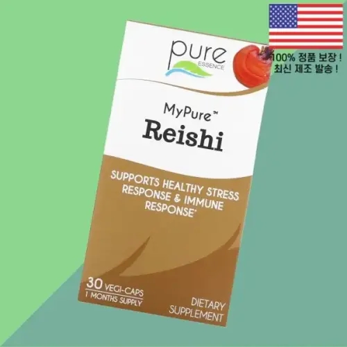 <b>퓨어</b> 에센스 마이 영지 500mg 식물성 베지캡슐 30정 <b>Pure</b> Essence <b>My</b> Reishi 30 Vegi Caps