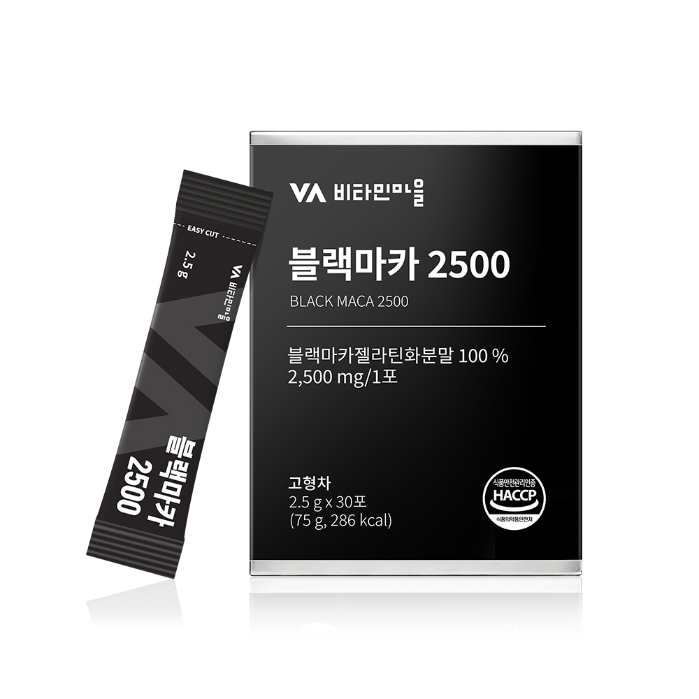 비타민마을 블랙마카 2500 2.5g x 30포, 6개