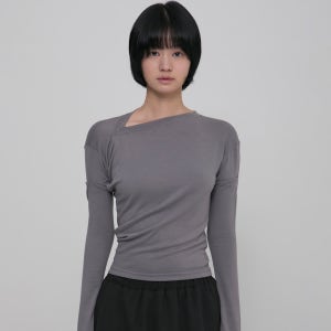 [플레어업] Asymmetrical Long Sleeve (FL-181_Gray)