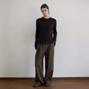 [아르토] [6th] Two-Tuck Chino Trousers_Khaki