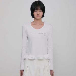 [플레어업] Muta Frill Puff T-Shirt (FL-189_White)