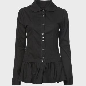 [플레어업] Dani Frill Shirts (FL-188_Black)