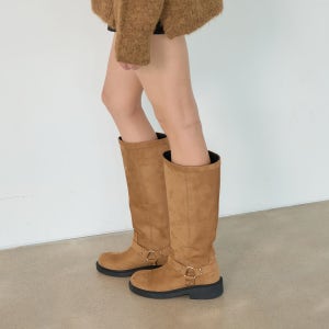 [솔트앤초콜릿] 뮤토 스웨이드 롱부츠 412548007 (4.5cm)