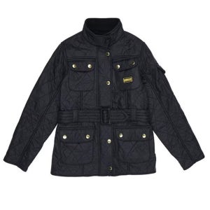 바버 걸즈 인터내셔널 폴라 퀼트 기모 자켓 블랙 여성 퀼팅 바람막이 성인착용가능